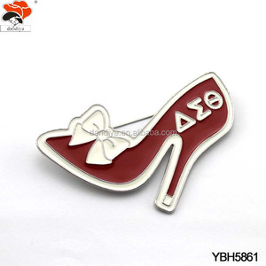 VOTE Strass-Brosche Delta Sigma Theta PINS Personalisierte Rote Schuhe Griechische Studentenverbindungen Schmuck Verlobung Kinder - Product Image 2