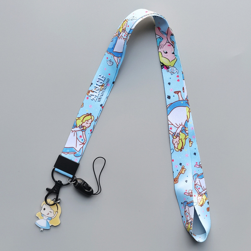 Lovely Cartoon Princess Snow White Ariel Lanyards Anti-Lost Portable Phone Neck Lanyard Wholesale Custom Accessories Lanyards Image 3