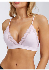 <span class=keywords><strong>Sujetador</strong></span> tipo camiseta inalámbrico sexy al por mayor <span class=keywords><strong>para</strong></span> mujer, lencería con copas suaves triangulares que reducen el busto y realzan el pecho. - Product Image 2