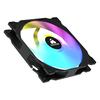 Ventilateur de boîtier ARGB 120 mm AntarcChill Factory Direct, noir, haut débit d'air, silencieux, pour refroidissement de radiateur, pour les commandes en gros et OEM