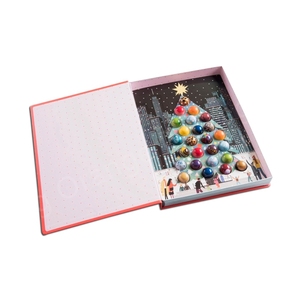 Fancy Cây giáng sinh thiết kế sô cô la Nấm cục Giấy bao bì <span class=keywords><strong>h</strong></span>ộp biểu tượng Tùy chỉnh <span class=keywords><strong>h</strong></span>ình dạng cuốn sách 25 khoang sô cô la BONBON <span class=keywords><strong>H</strong></span>ộp quà tặng - Product Image 1