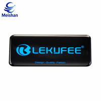 Autocollants personnalisés Meishan en PVC, époxy, acrylique, adhésifs, transparents UV, antistatiques, durables, étiquettes bombées, impression de logo, marquage, décoration