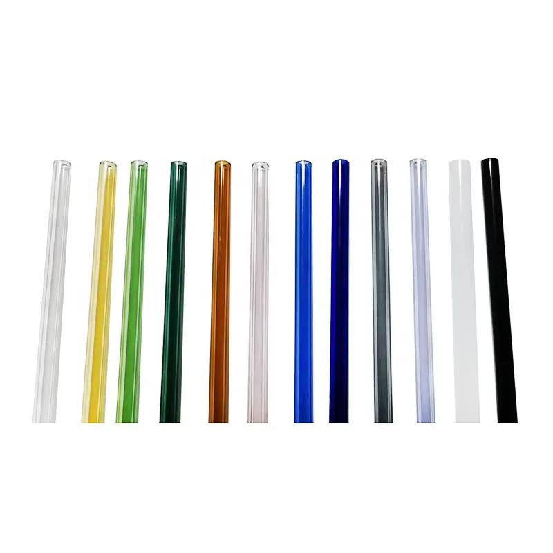 स्पष्ट बोरोसिलिकेट ग्लास ट्यूबिंग रंग पाइरेक्स ग्लास ट्यूब के साथ छोटे व्यास रंगीन ग्लास बोरोसिलिकेट उड़ाने वाले ट्यूब