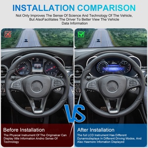 Navihua 12.3'' LCD Instrument PanelSpeedometer Monitor Virtual Cockpit <b>for</b> Mercedes Benz C/GLC W205 Class 2015 2019 - Product Image 4