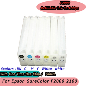 <span class=keywords><strong>Cartouche</strong></span> rechargeable vide de 700 ml T7251-T7254 T725A avec puce à usage unique pour <span class=keywords><strong>Epson</strong></span> SureColor F2000 <span class=keywords><strong>2100</strong></span> - Product Image 3