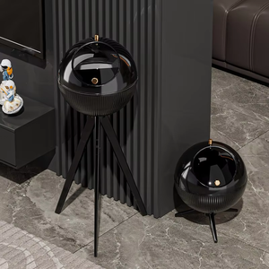 Thùng rác hình cầu sang trọng. Hộp lưu trữ thủ công thẳng đứng Bắc Âu. Thích hợp cho phòng khách. Thùng rác nhà có thể nén. - Product Image 5