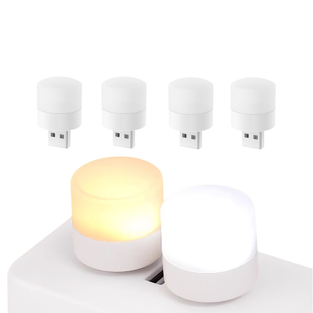 Portable Lamp USB LED Book Light Round Table Lamp Mini Usb Led Light