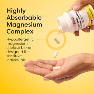 Nouvel Arrivage : Complément Complexe de Glycinate de Magnésium – 100 Capsules pour la Santé des Adultes - Product Image 6