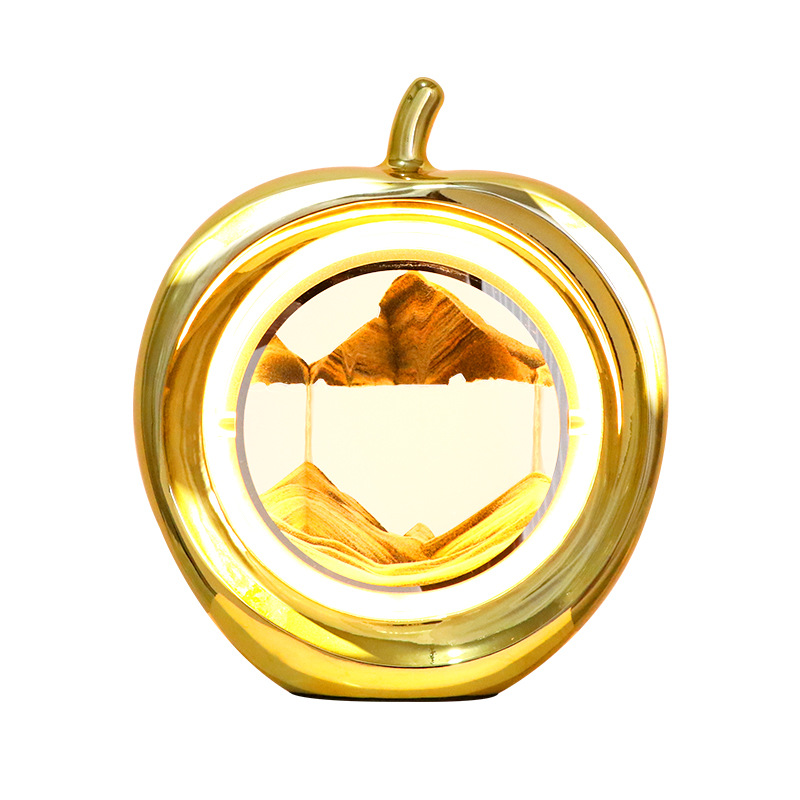 Новое поступление, декоративный Настольный движущийся песок, художественный динамический движущийся песок, художественный светильник со светодиодной гирляндой