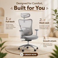 Chaise de bureau ergonomique en maille pour ordinateur, pivotante, moderne, de direction, réglable 3D, en promotion