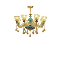 BAHE européen classique hôtel moderne lustres plafond luxe cristal en alliage de Zinc lustres et lampes suspendues Led