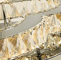 Lampes suspendues AMJ, style contemporain moderne, luxe, LED, cristal, forme de cœur, pour hôtel/villa/salle à manger, garantie 1 an