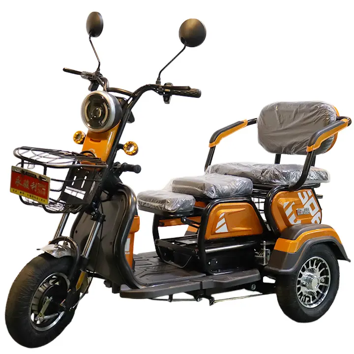 大人のOSタクシー用人力車coc triciclo電動三輪車トライバイク折りたたみ式モントライク