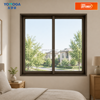 Ventana Corredera de Aluminio con Vidrio Templado, Precio de Fábrica, Ventana Interior Moderna