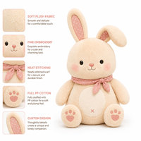 Offre Spéciale : Peluche Lapin Crème Personnalisée à Oreilles Tombantes, Jouet en Peluche Lapin Rembourré, Cadeau pour Enfants, Décoration de Crèche, Service de Fabrication OEM en Gros