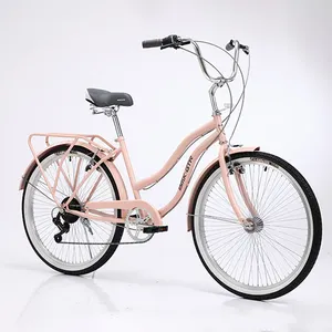 26" beach cruiser steel female bicycle / urban bikes / lady city bikes beach bicycle cruiser