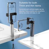 Support de téléphone universel pour avion mobile rotatif multiple pliable de qualité supérieure multifonctionnel réglable pour cellule de bureau en aluminium
