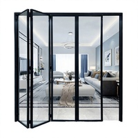 Porte pliante en aluminium, cloison temporaire, division flexible des espaces de bureau, OEM personnalisé accepté