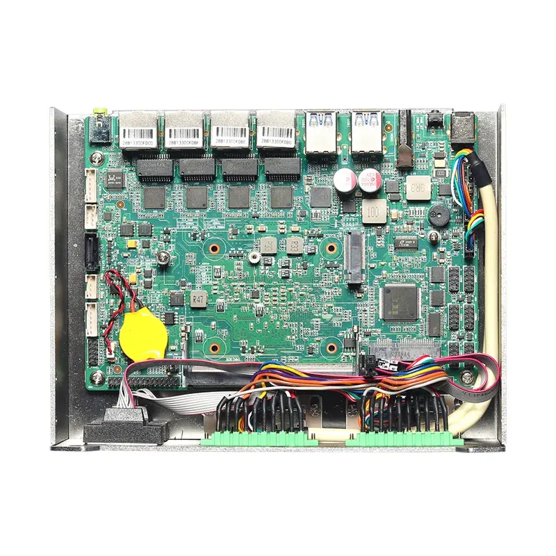 HelorPC MiniPC Intel i5 i7 DDR4 4 portas Ethernet 6 RS232 RS485 COM GPIO Industrial Mini PC sem ventilador Computadoras