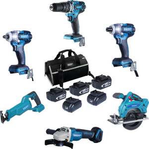 EKIIV 4ah <span class=keywords><strong>5ah</strong></span> 6ah 18V marteau électrique sans fil perceuse à percussion tournevis 21v outil électrique sans fil combo kit - Product Image 6