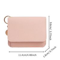 Porte-monnaie compact et mignon pour femme, nouveau style 2025, en cuir PU, organiseur de documents
