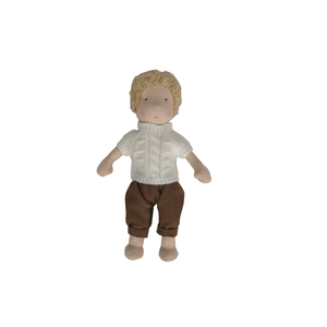 Muñeca Waldorf de Trapo Hecha a Mano, Muñeca de Niña que Cambia de Ropa, Juguetes de Peluche <span class=keywords><strong>para</strong></span> Dormir y Calmar al Bebé - Product Image 3