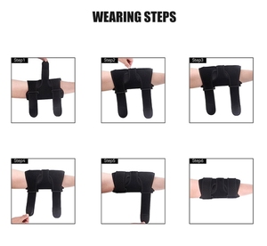 Soporte estabilizador de inmovilización de codo/férula, Correa estabilizadora ajustable 2 férulas metálicas extraíbles Coderas para <span class=keywords><strong>Elbo</strong></span> - Product Image 4