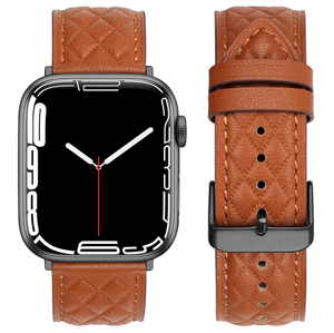 Bracelet en cuir véritable de luxe pour Apple Watch Series 8, bracelet de montre en cuir vintage fait main pour Apple Watch 45 mm - Product Image 6