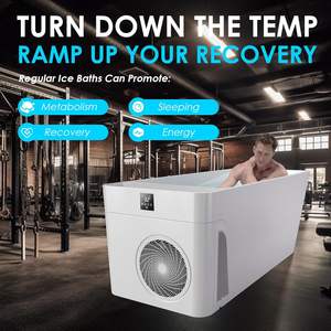 Bañera de Hielo Todo en Uno, Rectangular, Independiente, con Enfriador de Agua Integrado y Filtro para la Recuperación de Atletas, Terapia de Frío - Product Image 6