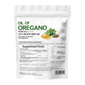 Cápsulas Blandas <span class=keywords><strong>de</strong></span> Aceite <span class=keywords><strong>de</strong></span> Orégano <span class=keywords><strong>de</strong></span> Grado Alimenticio OEM, 180 Vitaminas, Cápsulas Blandas <span class=keywords><strong>de</strong></span> Aceite <span class=keywords><strong>de</strong></span> Orégano Cultivado con Cáscara <span class=keywords><strong>de</strong></span> <span class=keywords><strong>Semilla</strong></span> Negra Silvestre - Product Image 2