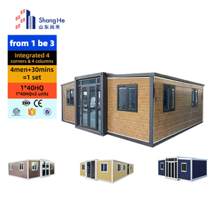 Sicherheit Fertighaus Leicht stahl Mobiles Fertighaus <span class=keywords><strong>3</strong></span> Schlafzimmer Niedriger Preis Abnehmbares erweiterbares 20ft Container haus - Product Image 1