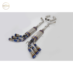Système d'échappement en alliage de titane Ouchi Catback Downpipe pour Mercedes Benz 2018-2020 G500 G63 G65 W464 4.4T avec soupape de silencieux <span class=keywords><strong>Exha</strong></span> - Product Image 1