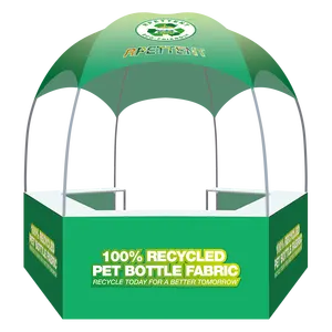 Рекламная Шестигранная купольная палатка для киоска с логотипом на заказ палатка для вечеринки и коммерческой выставки