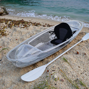 Nouveau canoë à cadre de coque PC transparent avec sièges <span class=keywords><strong>EVA</strong></span> Airbag pour rafting en mer et dérive de lac pour les aventures en plein air - Product Image 4