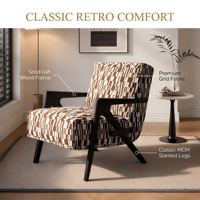 Fauteuil de loisirs moderne en teck doré avec dossier solide et housse en coton écologique pour appartement, salon, chambre, bureau à domicile, hôtel, salle à manger
