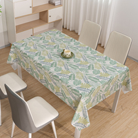 Nappe rectangulaire en PVC imprimé RNPT, motif chrysanthème jaune crème subtil, Fabrica De Manteles De Mesa