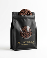 Sacs d'emballage plats thermoscellables en mono-PE recyclables imprimés sur mesure pour biscuits de boulangerie, biscuits individuels, snacks, avec logo personnalisé