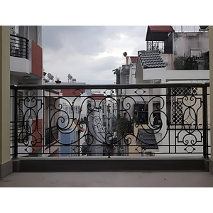 Système de balustrade d'escalier et de balcon en fer forgé au design moderne avec garantie d'un an, marque TTD - Product Image 4