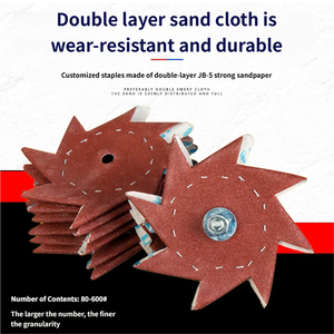 Disco Abrasivo Octagonal de Alta Resistencia al Desgaste, 10 mm de Diámetro, Personalizable OEM, Granos 80, 120, 180, 240, 320 para Pisos de <span class=keywords><strong>Piedra</strong></span> - Product Image 3