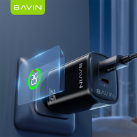 BAVIN Promo Panas Charger Dinding LED Pintar PC2196Y Berkualitas Tinggi EU Pd Qc3.0 25w dengan Kabel Usb