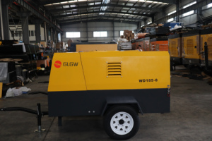 <span class=keywords><strong>Compresor</strong></span> de Aire de Tornillo Portátil Diésel GLGW de 185cfm, Fabricado en China, para <span class=keywords><strong>Martillo</strong></span> Neumático, Demolición y Excavación - Product Image 4