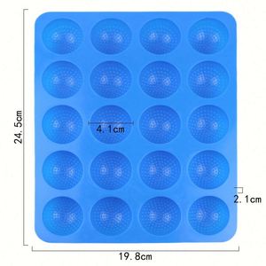 Moule en silicone écologique à 20 cavités en forme de points pour chocolat, ustensiles de cuisine, plateaux à savon, bonbons, résine, gâteaux OEM/ODM - Product Image 2