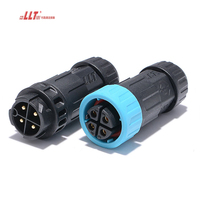 LLT Connecteur rapide sans soudure étanche à 4 fils M19 Power 20A 4 Pin LED Connecteur étanche avec 2 3 5 6 7 8 Pin