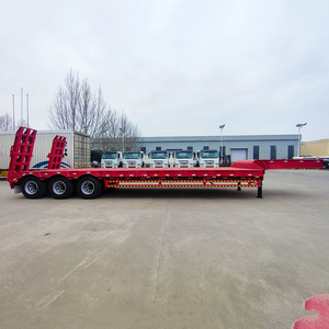 Remolque de plataforma baja hidráulica de 1-2 toneladas para trabajo pesado con cuello de cisne, 12.5x2.5x1.5m, Shandong Fengniao - Product Image 3