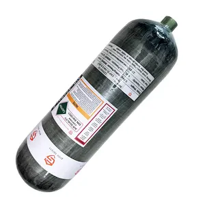 Cylindre de plongée CE en fibre de carbone 6.8L 4500psi 300bar Article Réservoir de lutte contre les incendies Poids du filetage Eau Origine Plongée sous-marine
