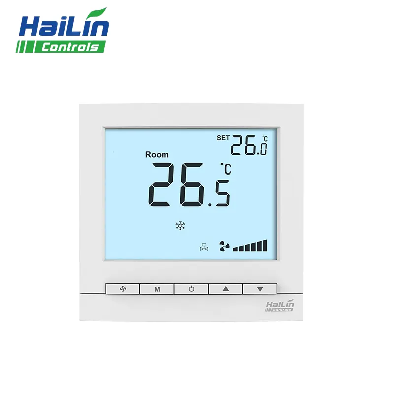 Hailin Modbus RS485 termostato sistema HVAC 4 tubo condizionatore d'aria centrale per valvole a virgola mobile