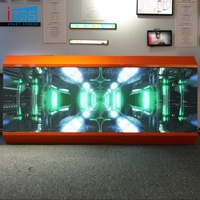 Écran LED enveloppant trois côtés OEM, taille et couleur personnalisées pour les magasins de détail, les stands d'exposition, les événements