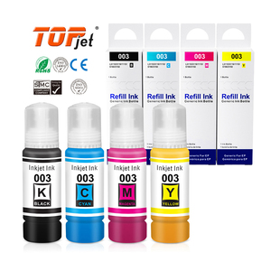 Bouteille d'<span class=keywords><strong>encre</strong></span> Topjet 003 544 103 T554 555 <span class=keywords><strong>113</strong></span> 107 522 574 <span class=keywords><strong>Encre</strong></span> de recharge en vrac compatible de qualité supérieure pour imprimante <span class=keywords><strong>Epson</strong></span> EcoTank - Product Image 1