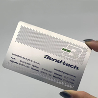 Cartes de visite en acier inoxydable gravées, cartes de visite haut de gamme plaquées avec impression typographique
