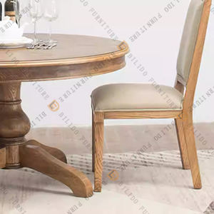 Silla de comedor de Estilo Vintage francesa moderna con muebles de tela de <span class=keywords><strong>lino</strong></span> y madera maciza pura para comedor <span class=keywords><strong>antiguo</strong></span> bolsa suave diseñada para hacer - Product Image 2